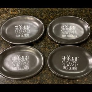 Rae Dunn Halloween plate set